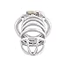 TERNENCE Comfortable Male Chastity Belt Ergonomic Design Long Cock Cage K945 (45mm M Size)