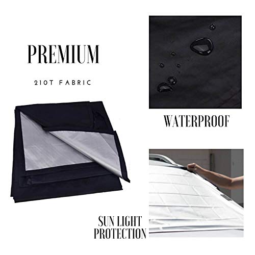 2 Windshield+Cover+Magnets+Straps+Snow