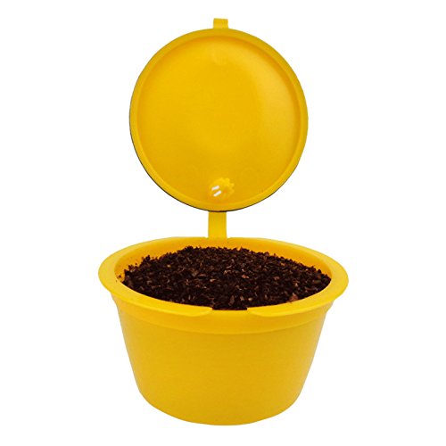 Zehui Coffee Strainer Stainless Steel Mesh Reusable Filter Capsule Cup Refillable Coffee Dolce Gusto Yellow