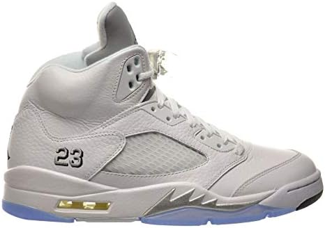 エア ジョーダン Air Jordan 5 V Retro 15 Basketball Silver スニーカー 130 Measurement 30 Point 0 Centimeters White Shoes バスケ メンズ 市場 Metallic