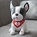 Hallmark Home 6MJV3563 French Bulldog Singing Plush, White with Red
