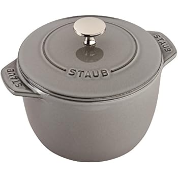Staub 11721618 Cast Iron 1.5-qt Graphite Grey Petite French Oven
