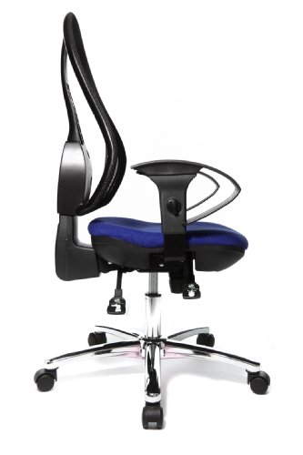 Topstar-OP290UG26-Open-Point-Deluxe-Sedia-Ufficio-Girevole-Schienale-in-Rete-NeroBlu-nero-blu-fodera-100-polipropilene