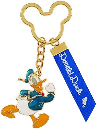 Amazon ディズニーストア 公式 キーホルダー キーチェーン ドナルド リボン キーホルダー チェーン