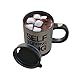Self Stirring Mug- Reusable Auto Mixing Cup with Travel Lid for Protein Mix, Bulletproof Coffee, Chocolate Milk, Hot Cocoa by Chef Buddy, 15 oz