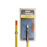 AMS AX581 22/64-Inch Crossbow Bolt Gator Grapple Point, Yellow