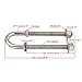 Amarine-made Stainless Steel Marine Boat Stern Bow Eye Tie Down U Bolt -1/2