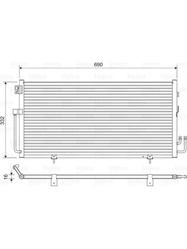 VALEO Condenseur de climatisation 814063