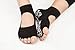 Yoga Socks Toeless Pilates Barre Grip Non Slip 2 black + 2 grey (4 pairs)