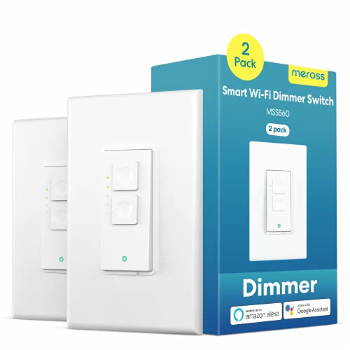 Smart Dimmer Switch, 2.4GHz WiFi Light Switches for Dimmable LED Light