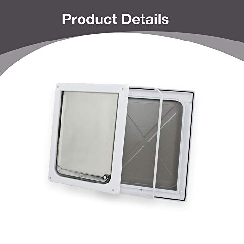 Pet Flap Door for Dogs 2 Ways Locking Pet Flap Door Wall Entry Pet Door
