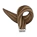 RUNATURE Tape in Hair Extensions Remy Human Hair Extensions Tape Ombre Chocolate Brown #4 to Strawberry Blonde #27 Highlights 12″ 40g/20pcs Real Human Hair Tape in Extensionsthumb 2