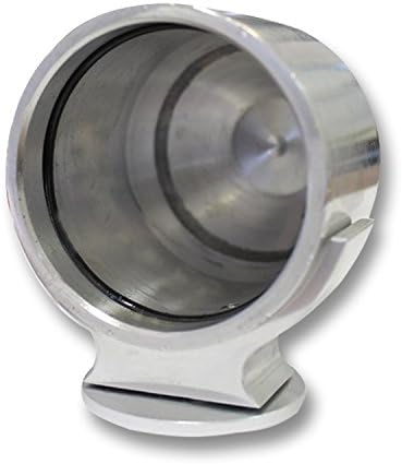 Silver Single Billet Alloy Gauge Holder Cup Pod Suits 52mm / 60mm Gauges with Rotating Swivel Base
