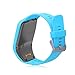 kwmobile Watch Band Compatible with Tomtom Adventurer/Runner 3/Spark 3/Golfer 2 - Watch Band Replacement Silicone Strap - Light Blue