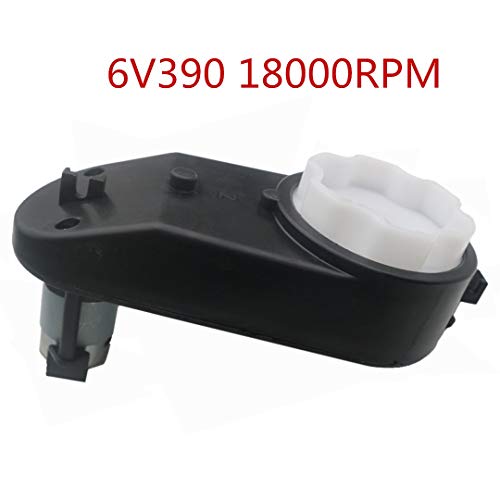 Weelye RS390 18000RPM Kids Ride-Ons Gearbox with DC Motor, 390 6V Motor with Gear Box for Accessories Children Electric Ride On Car and Motorcycle Replacement Parts