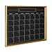 Kate and Laurel Calder Framed Magnetic Chalkboard Monthly Calendar, 21.5