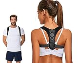Upper Back Posture Corrector for Women Men, Adjustable Comfortable Clavicle Support to Improve Hunchback, Kyphosis, Computer Sitting,Shoulder Alignment, Upper Back Pain Relief (25
