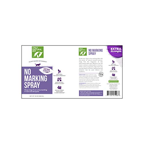 Only Natural Pet No Marking Deterrent Spray for Dogs Urine Stain & Odor