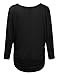 JJ Perfection Women's Casual Boat Neck Slub Knit Long Sleeve T-Shirt
