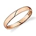 Tesori & Co 10k Yellow or White or Rose Gold Light Comfort Fit 3mm Wedding Band