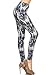 Leggings Depot Women's Fall/Winter Ultra Soft Popular Best Printed Fashion Leggings BAT17 (One Size (Size 0-12), Snow Feathers)
