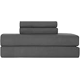 UGG Sheet Set - 3/4 Piece Luxury Soft & Cozy Bedding Set with Fitted Sheet, Flat Sheet and Pillow Shams -13"-15" Deep Pockets Lightweight Bed Sheets Set for Bedroom (Devon), Charcoal, Queen