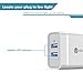 [UL Listed] iClever BoostCube+ 24W Dual USB Wall Charger | Travel Charger, 2 SmartID Port USB Power Adapter for iPhone X / 8/7 / 7 Plus / 6S / 6 Plus, iPad Pro Air/Mini and Other Cellphone, Tablet