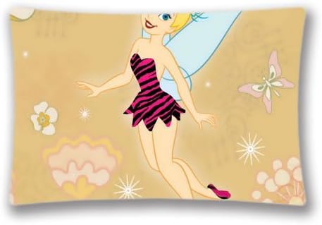 20x36inch Bedding Home Decorations Tinkerbell Christmas CuteDesktop Pillowcase Pillow Sham(Twin Sides)for New Year Gift