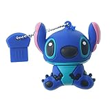 USB Flash Drives 32GB Memory Stick USB 3.0, Marceloant Cute Cartoon Shape Flash Drive External Storage Flash Memory Pen Drive (Stitch-32G)