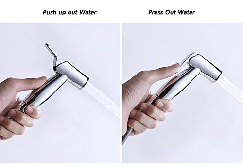 WYYSYNXB Tap with Bathroom Toilet Hand-held Faucet Flusher Pressurized Spray Gun - Thumbnail 7