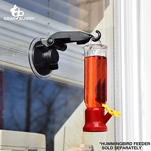 Gray Bunny Hummingbird Feeder Window Mount Suction Cup, 2Pack, Window