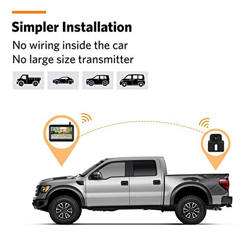BOSCAM K7 Draadloze digitale achteruitrijcameraset met ingebouwde radiozender, 5 inch LCD-monitor, draadloze… - Afbeelding 5