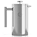 Coffee Gator French Press Coffee Maker 34oz, Double Insulated Stainless Steel Brewer plus Travel Jar Canister, Portable Hot Cold Brew for Coffee Bar Accessories Kitchen Camping, Silver