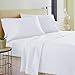 Heritage Home Linen 400 Thread Count, 100% Egyptian Cotton Sheet Set - Extra Soft, Luxury Finish - Smooth and Silky Sateen Weave Long-Staple Combed Egyptian Cotton - 4 Piece Set - White, Queen