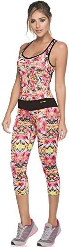 Adriana Arango Women's Workout Jumpsuit Stretch Fit D237 Pink (M)