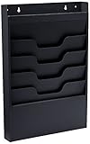 Buddy Products Task File Organizer Rack, Steel, 4 Pockets, 2 x 19.75 x 13.5 Inches, Black (0841-4)