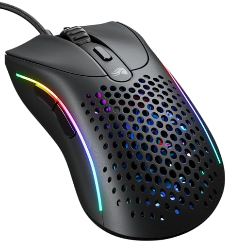 Gaming Model D 2 Mouse da Gaming Wired - ergonomico, superleggero 58 g, sensore Ottico 26.000, 6 Tasti programmabili, Ciclo di Vita 80 Milioni di clic, sparatutto, MMO, MOBA - Nero
