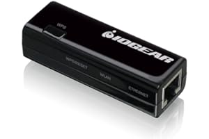 IOGEAR Universal Ethernet to Wi-Fi N Adapter - Speeds of up to 300Mbps on 2.4GHz - Push-button Wi-Fi Protected Setup (WPS) - Supports WEP, WPA, WPA2, TKIP and AES encryption - GWU637