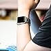 eLander Stainless Steel Metal Strap Business Replacement Band for Apple Watch Series 1 2 3 4 (42mm and 44mm Space Gray)