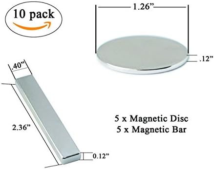 Strong Neodymium Disc/ Bar combo Magnets, Powerful, Permanent, Rare Earth Magnets. Fridge, DIY, Building, Scientific, Craft, and Office Magnets