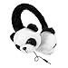 Dylan Volume Limiting Wired Headphone for Children Over-Ear Retractable Cord Animal Panda -White