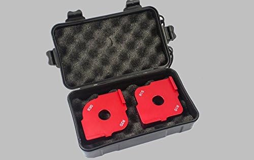 Gaosi Tools Radius Jig Router with Plastic Case Space Aluminium Radius Corners R10 R15 R20 R30 Set of 2