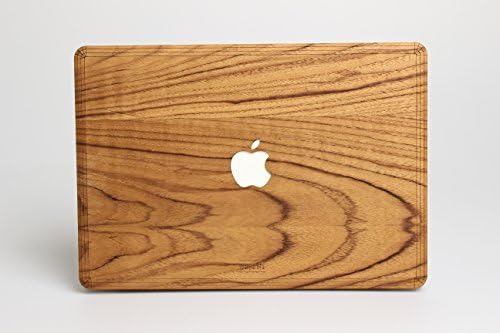 WOODWE Real Wood Macbook Cover / Skin for Air 13" inch | Model: A1237/A1304/A1369/A1466; Early 2008 – Early 2015 | Genuine &amp; Natural TEAK Wood | TOP COVER