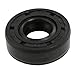 uxcell Metric Rotary Shaft Oil Seal 10x22x7mm TC Double Lips Rubber, Black