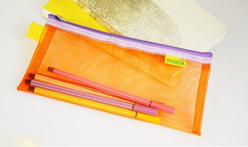 NiceGo Zipper Invoice Holder Bag Envelope for Document Storage Pouch Organizer for Bill Budgets, Checks, Pencils, 6 Piece in One Package