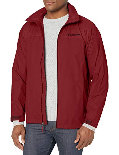 columbia rain jacket red