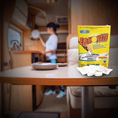 Walex TOI61776 Elomonate Grey Water Deodorizer Tablets 5 Pack