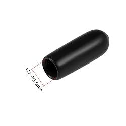 uxcell 20pcs Rubber End Caps 3.5mm ID Vinyl Round