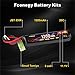 FCONEGY Lipo Battery 1200mAh 11.1V Stick Pack with Small Tamiya Plug for Airsoft Gun
