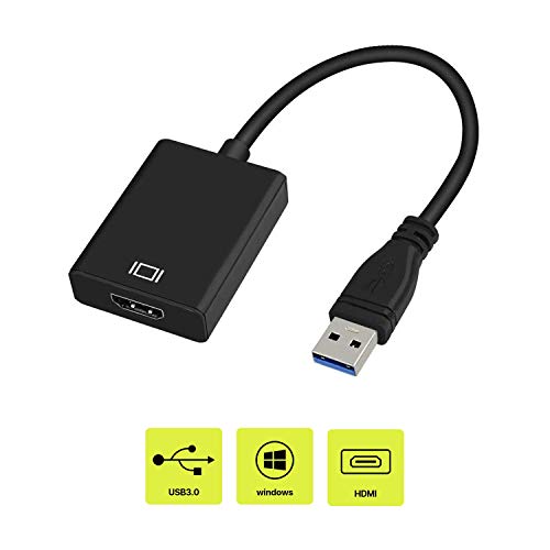 USB to HDMI Adapter,ABLEWE USB 3.0/2.0 to HDMI 1080P Video Graphics